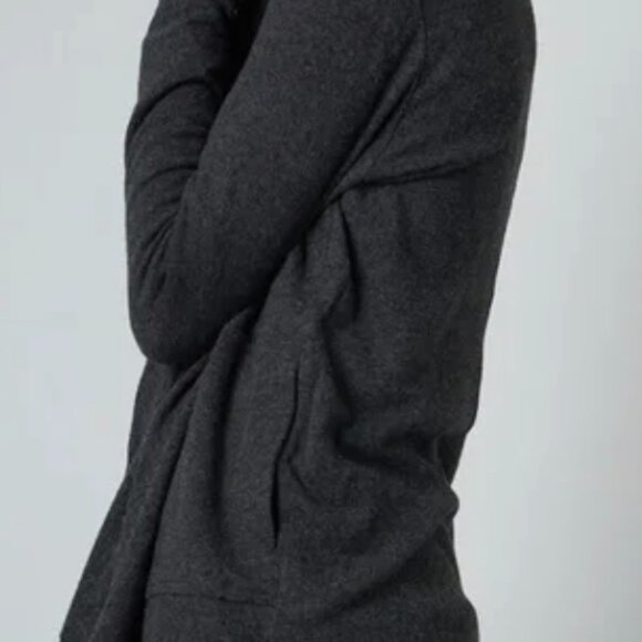 NWT $194 Velvet Graham & Spencer Draped Cardigan Charcoal Grey XS Anthropologie - Picture 7 of 7